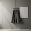 Grey satin JK body-hugging short skirt for women's wear, all-cotton skirt with elastic waist, A-line skirt details Picture